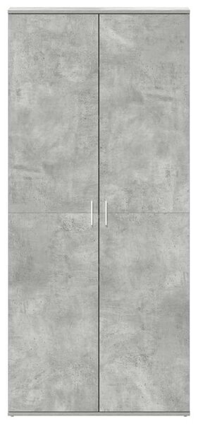 Cipőszekrény 80 x 39 x 178 cm Szerelt Fa Beton Szürke