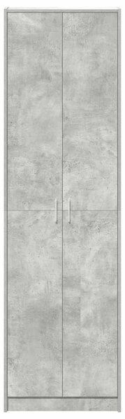 Ruhásszekrény Beton Szürke 55 x 25 x 189 cm Szerelt Fa