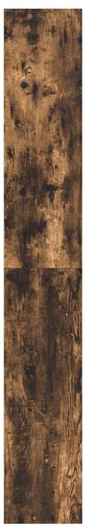 Könyvespolc 6 szintes 80 x 30 x 198 cm Szerelt Fa Füstölt tölgy