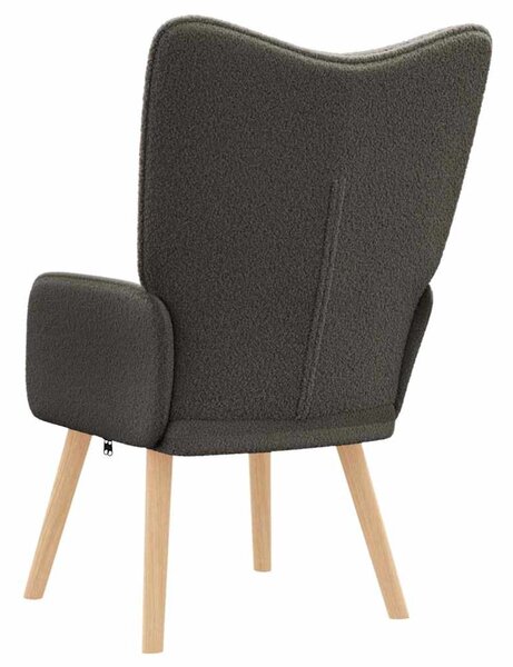 Karosszék Sötétszürke 62 x 67 x 95,5 cm Sherpa szövet
