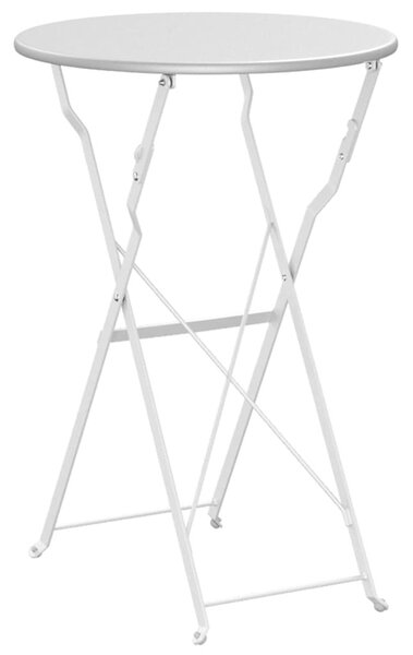 Bisztróasztal Fehér Ø 50 x 71 cm Porfestett acél