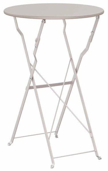 Bisztróasztal Bézs Ø 50 x 71 cm Porfestett acél
