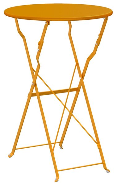 Bisztróasztal Mustár Ø 50 x 71 cm Porfestett acél