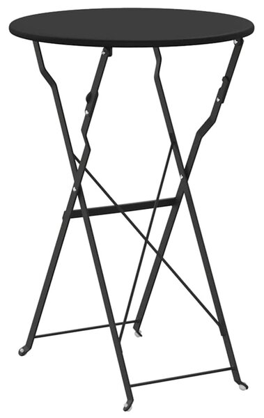 Bisztróasztal Antracit Ø 50 x 71 cm Porfestett acél