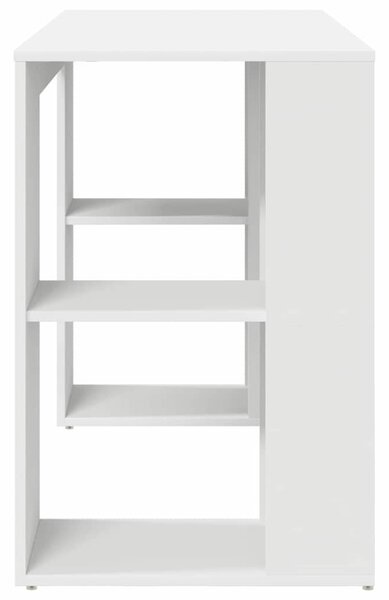 Asztal Fehér Szerelt Fa 130 x 50.5 x 75 cm