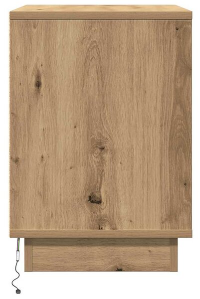 Éjjeliszekrény 2 db Artisan tölgy 50 x 34,5 x 50 cm Szerelt fa
