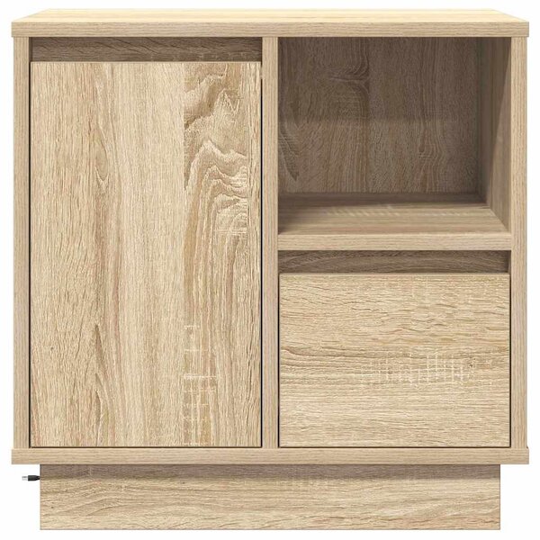 Éjjeliszekrény 2 db Sonoma tölgy 50 x 34,5 x 50 cm Szerelt fa