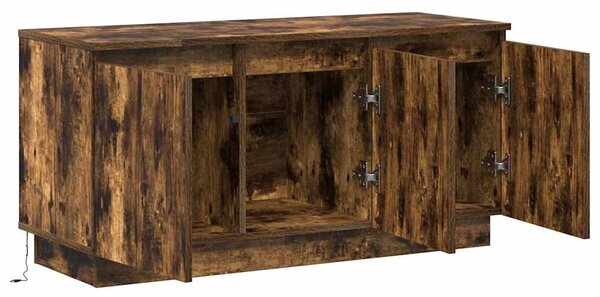 TV szekrény 100 x 38 x 49 cm Füstölt tölgy Szerelt Fa