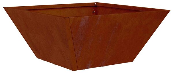 Kerti cserép 5 db Rozsdás 35 x 35 x 15 cm Időjárásálló Acél