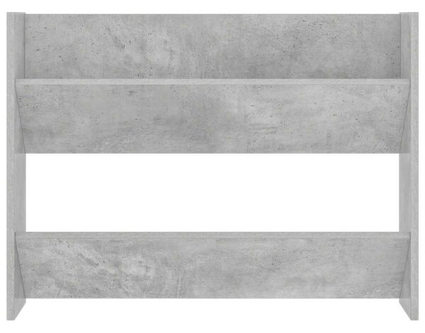 2 db betonszürke forgácslap fali cipősszekrény 80 x 18 x 60 cm