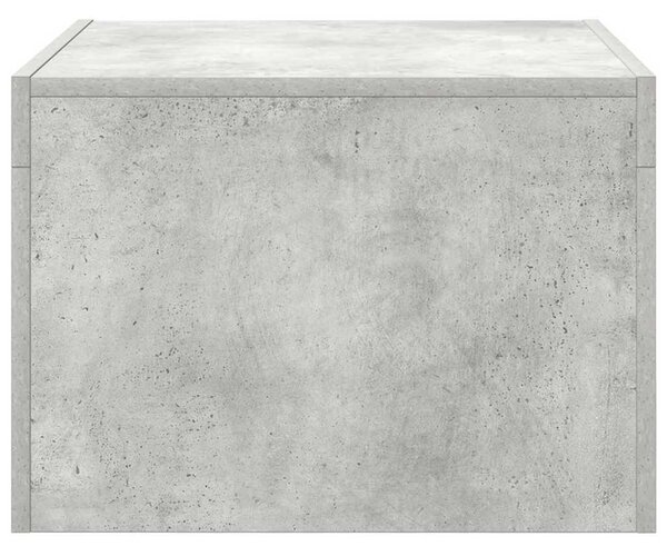 Betonszürke szerelt fa dohányzóasztal 50 x 50 x 35 cm
