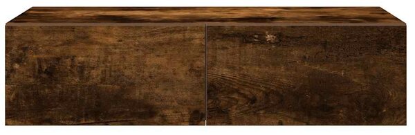 Falipolc fiókokkal füstölt tölgy 60x26,5x15 cm műszaki fa