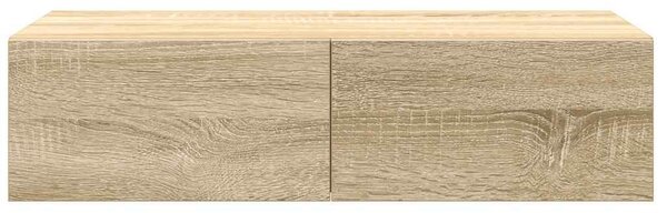 Falipolc fiókokkal sonoma tölgy 60x26,5x15 cm műszaki fa