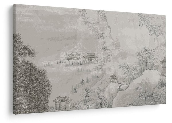 Kép - Kínai táj (90x60 cm)