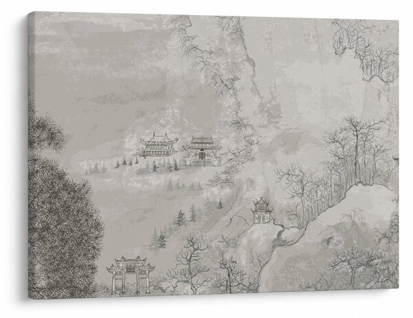 Kép - Kínai táj (70x50 cm)