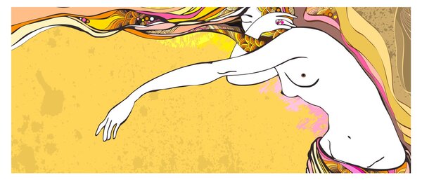 Kép - Lány (120x50 cm)