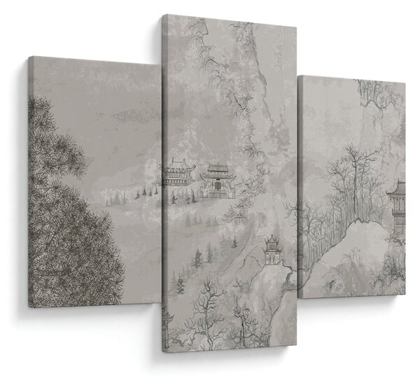 Kép - Kínai táj (90x60 cm)