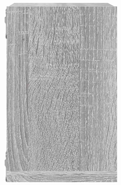 Falpolcok Falra szerelhető 4 db Szürke Sonoma 26 x 15 x 26 cm
