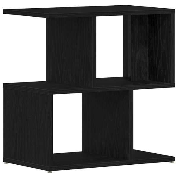 Éjjeliszekrény 2 db Fekete tölgy 50 x 30 x 51,5 cm Szerelt Fa