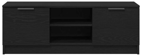 TV szekrény 102 x 32 x 35.5 cm Fekete tölgy Szerelt Fa