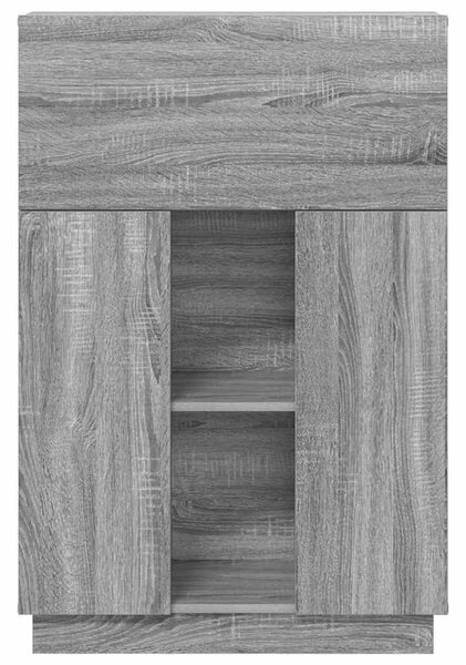 Asztal Szürke Sonoma Szerelt Fa 71.5 x 31.5 x 106.5 cm