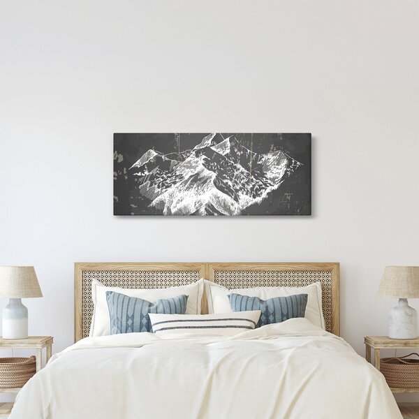 Kép - Hegyek illusztrációja (120x50 cm)
