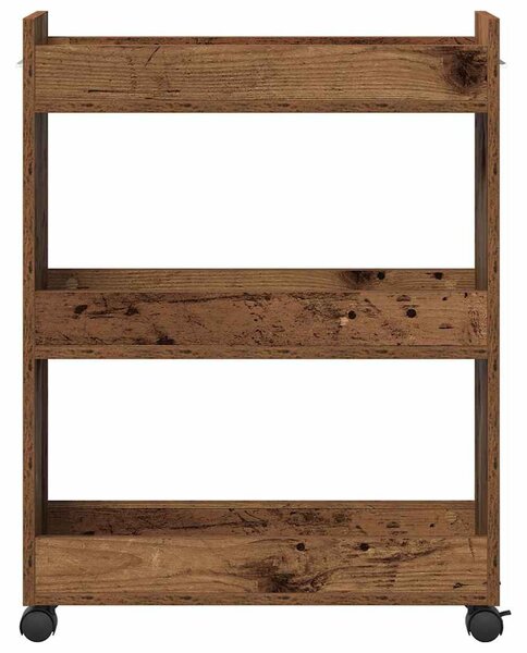 Cabinet kerékkel Öreg fa 60 x 22 x 79 cm