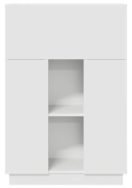 Asztal Fehér Szerelt Fa 71.5 x 31.5 x 106.5 cm