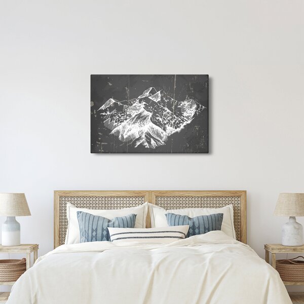 Kép - Hegyek illusztrációja (90x60 cm)