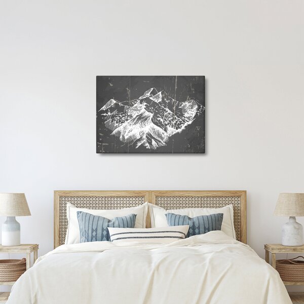 Kép - Hegyek illusztrációja (70x50 cm)