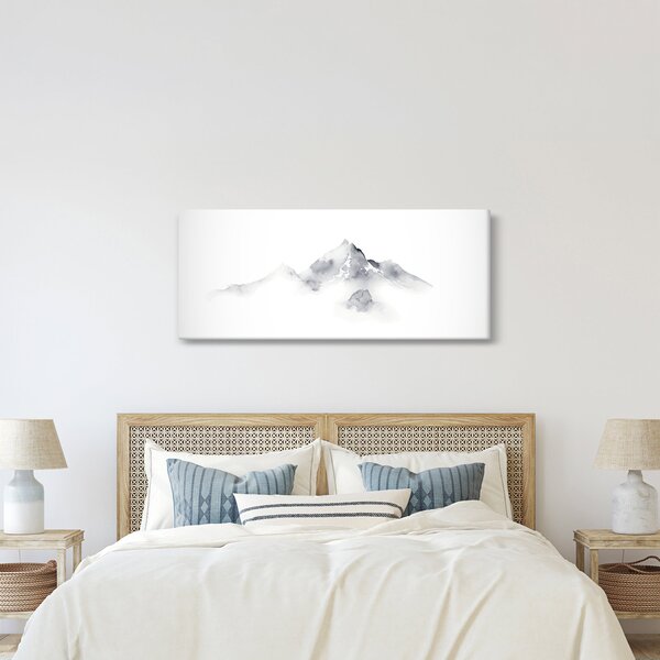 Kép - Tinta festmény hegyek (120x50 cm)