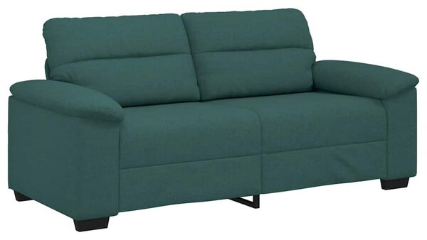 Kétszemélyes sötétzöld szövet kanapé 180x81x84 cm