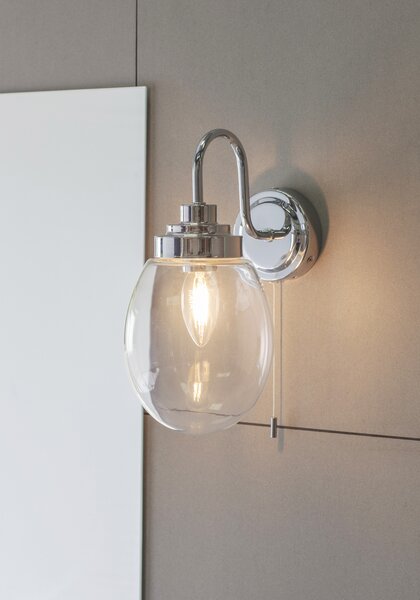 Endon modern fürdőszobai lámpa hampton króm átlátszó end76304 IP44