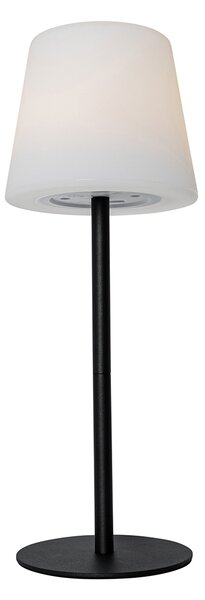 2 db fekete újratölthető asztali lámpa készlet 40 cm IP54 - Jude