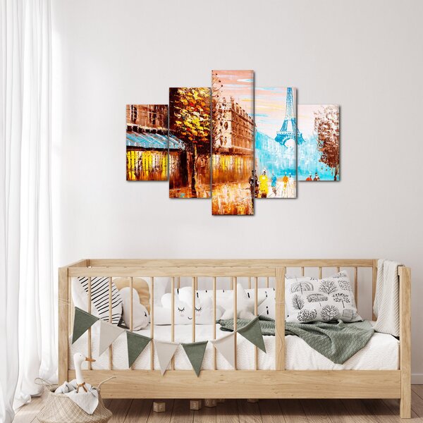 Kép - Esős idő és az Eiffel-torony (150x105 cm)