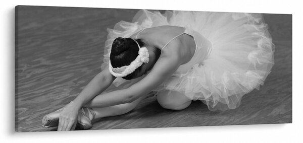 Kép - Balerina, fekete-fehér (120x50 cm)