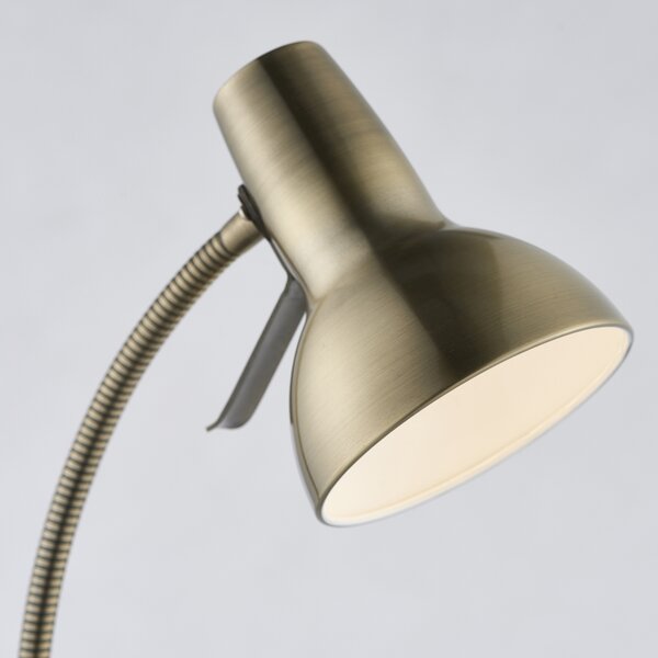 Endon modern állólámpa amalfi antik sárgaréz fehér end76605