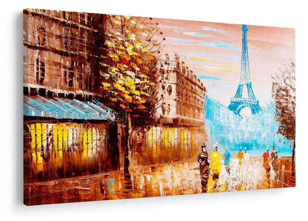 Kép - Esős idő és az Eiffel-torony (90x60 cm)