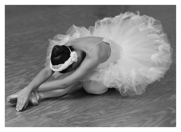 Kép - Balerina, fekete-fehér (70x50 cm)