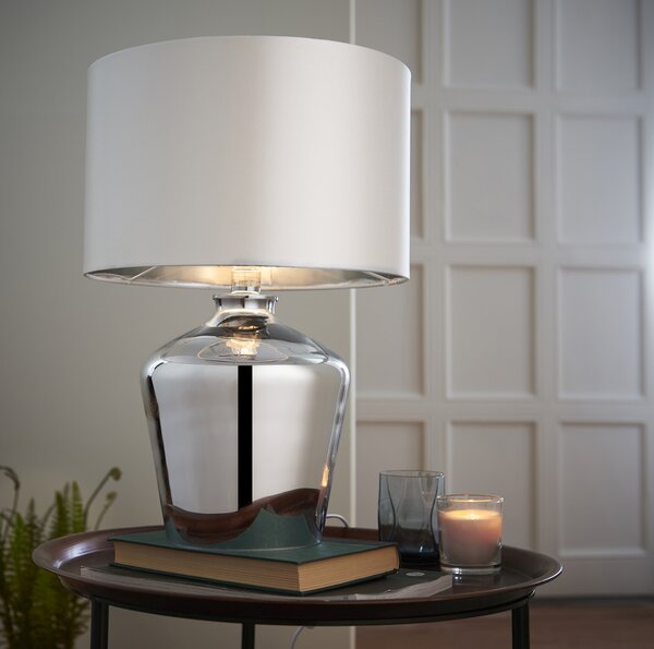 Endon glamour modern asztali lámpa waldorf króm ivory end61198