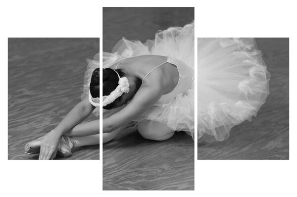 Kép - Balerina, fekete-fehér (90x60 cm)