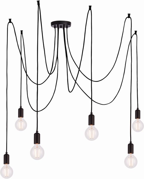 Endon modern vintage függeszték studio matt fekete end76583