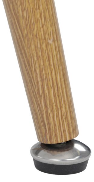 Étkezőasztal 140x80, MDF, fehér matt asztallap, fém lábak tölgy színben