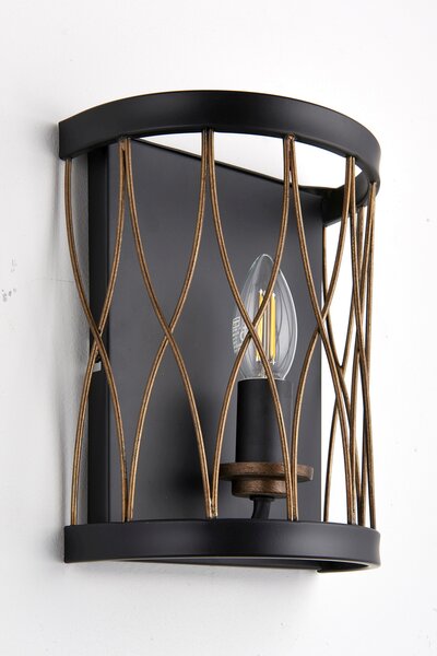 Endon vintage fali lámpa heston barna matt fekete end61499