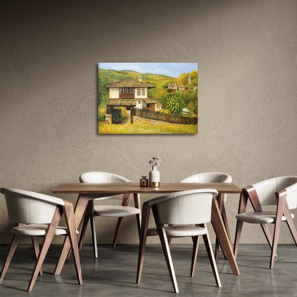 Kép - Házak nyáron (70x50 cm)