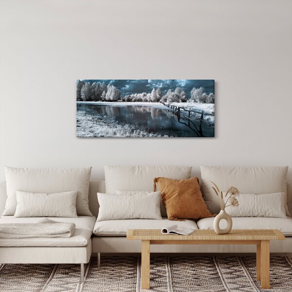 Kép - Fagyott táj (120x50 cm)