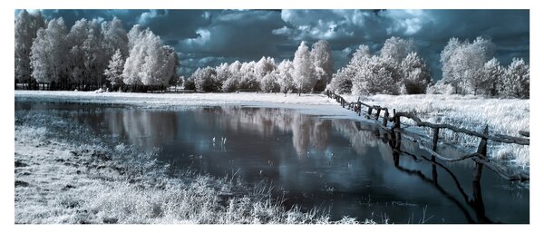 Kép - Fagyott táj (120x50 cm)