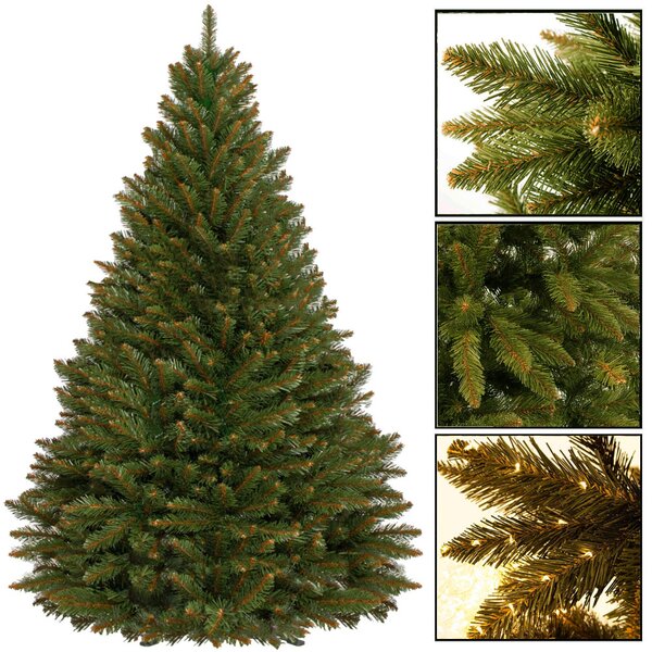Prémium, élethű műfenyő - 220cm - kaukázusi lucfenyő