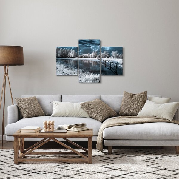 Kép - Fagyott táj (90x60 cm)