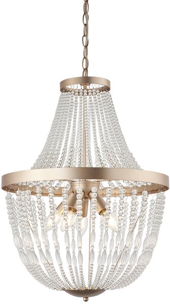Endon glamour kristály csillár celine átlátszó rózsa arany end81913